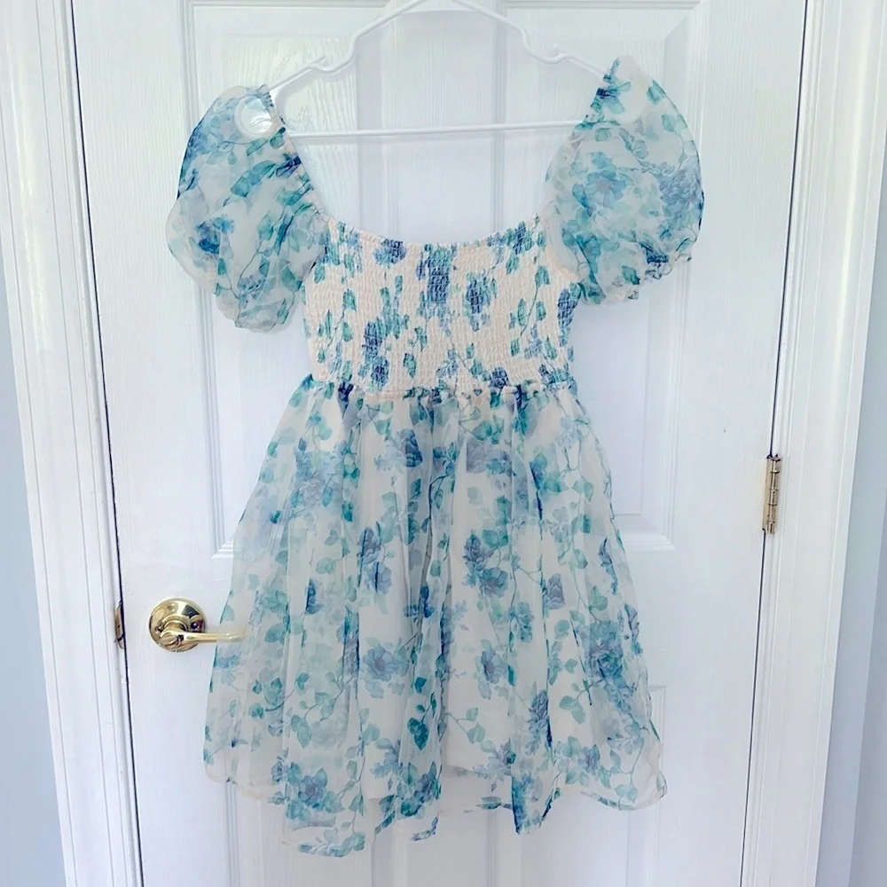 Altar'd State Blue Floral Mini Dress - Picture 7 of 7